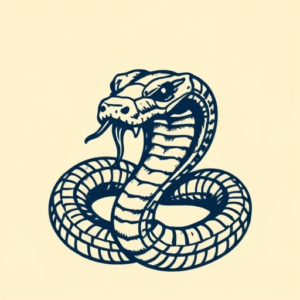 Pixel Art Cobra Tattoo