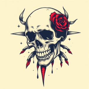 Pixel Art Death Tattoo