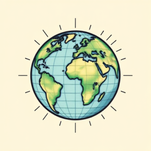 Pixel Art Earth Tattoo