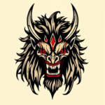 Pixel Art Fenrir Tattoo