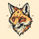 Pixel Art Fox Tattoo