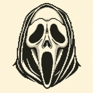 Pixel Art Ghostface Tattoo