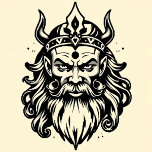 Pixel Art God Tattoo