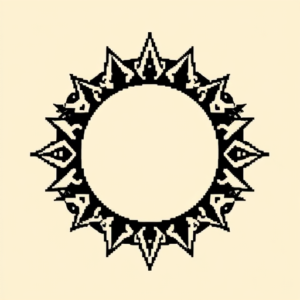 Pixel Art Halo Tattoo