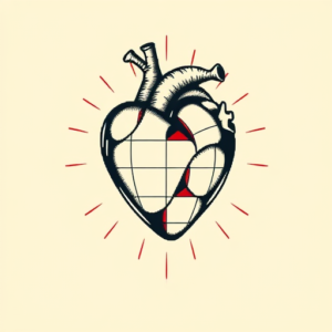 Pixel Art Heart Tattoo