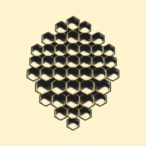 Pixel Art Honeycomb Tattoo