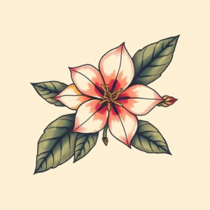 Pixel Art Honeysuckle Tattoo