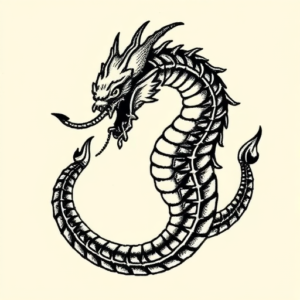 Pixel Art Hydra Tattoo