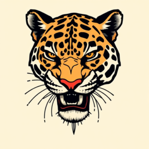 Pixel Art Jaguar Tattoo