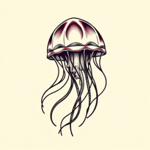 Pixel Art Jellyfish Tattoo