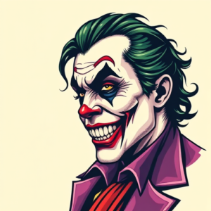 Pixel Art Joker Tattoo