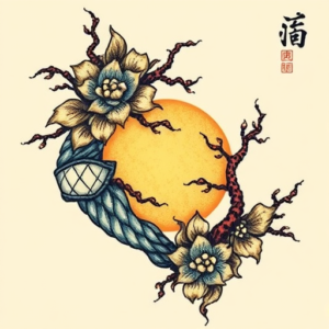 Pixel Art Kintsugi Tattoo