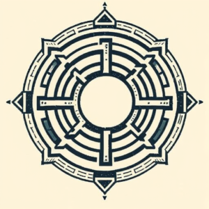 Pixel Art Labyrinth Tattoo