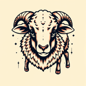 Pixel Art Lamb Tattoo