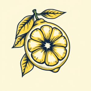 Pixel Art Lemon Tattoo