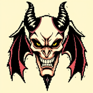 Pixel Art Maleficent Tattoo