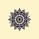 Pixel Art Mandala Tattoo