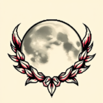 Pixel Art Moon Tattoo