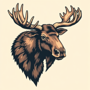 Pixel Art Moose Tattoo