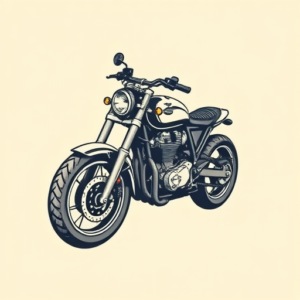 Pixel Art Motorcycle Tattoo