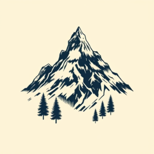 Pixel Art Mountain Tattoo