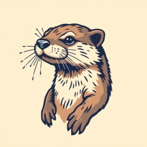 Pixel Art Otter Tattoo