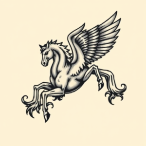 Pixel Art Pegasus Tattoo
