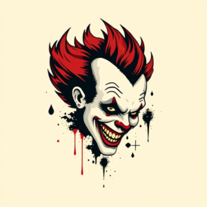 Pixel Art Pennywise Tattoo