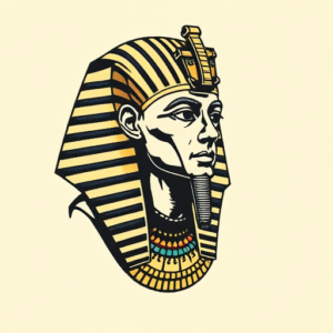 Pixel Art Pharaoh Tattoo
