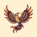 Pixel Art Phoenix Tattoo