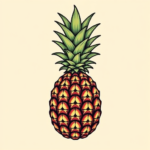 Pixel Art Pineapple Tattoo