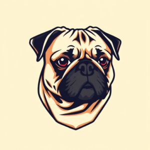 Pixel Art Pug Tattoo