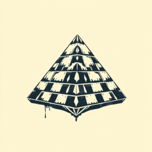 Pixel Art Pyramid Tattoo