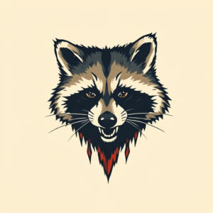 Pixel Art Raccoon Tattoo