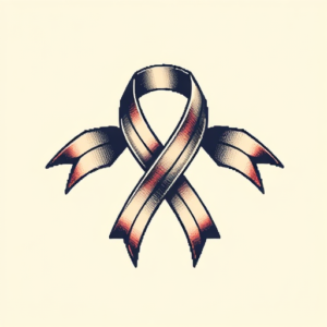 Pixel Art Ribbon Tattoo