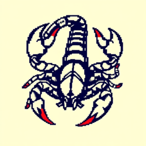 Pixel Art Scorpio Tattoo