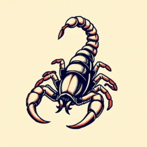 Pixel Art Scorpion Tattoo