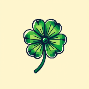 Pixel Art Shamrock Tattoo