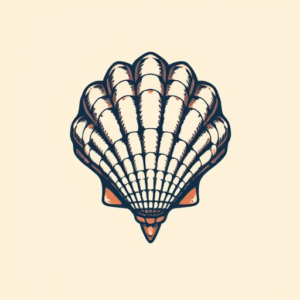 Pixel Art Shell Tattoo
