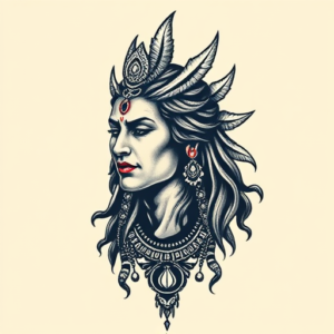 Pixel Art Shiva Tattoo