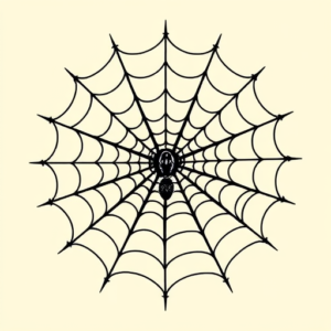 Pixel Art Spiderweb Tattoo