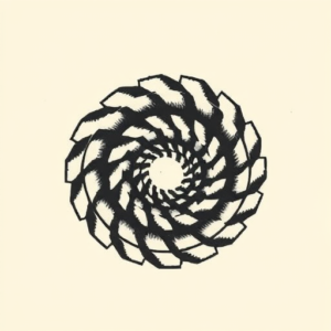 Pixel Art Spiral Tattoo
