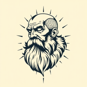 Pixel Art Stoic Tattoo