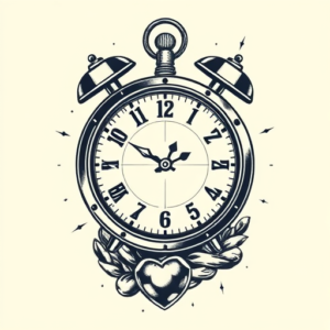 Pixel Art Time Tattoo