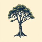 Pixel Art Tree Tattoo