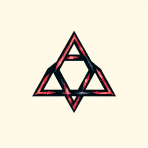 Pixel Art Triquetra Tattoo