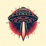 Pixel Art Ufo Tattoo