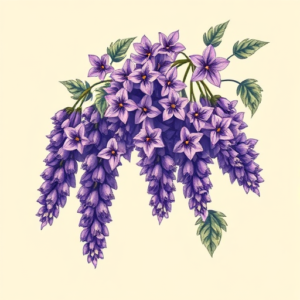 Pixel Art Wisteria Tattoo