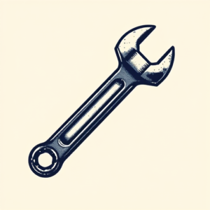 Pixel Art Wrench Tattoo
