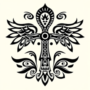 Polynesian Ankh Tattoo